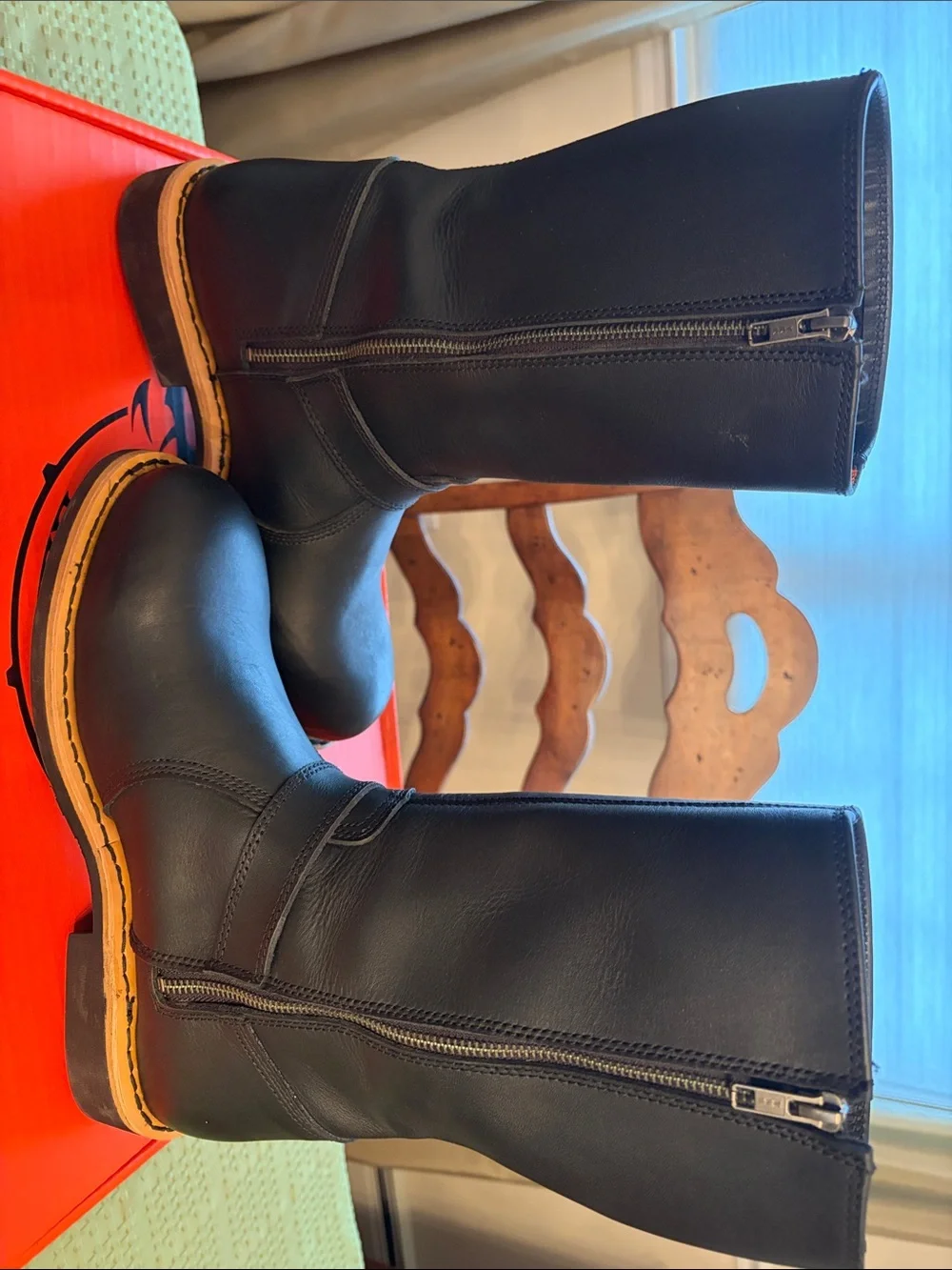 Milwaukee Leather MBM9066 Men’s antique Black classic Engineer Motorcycle Boots